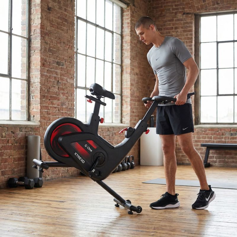 XTREXO C-One bici da spinning nera 6