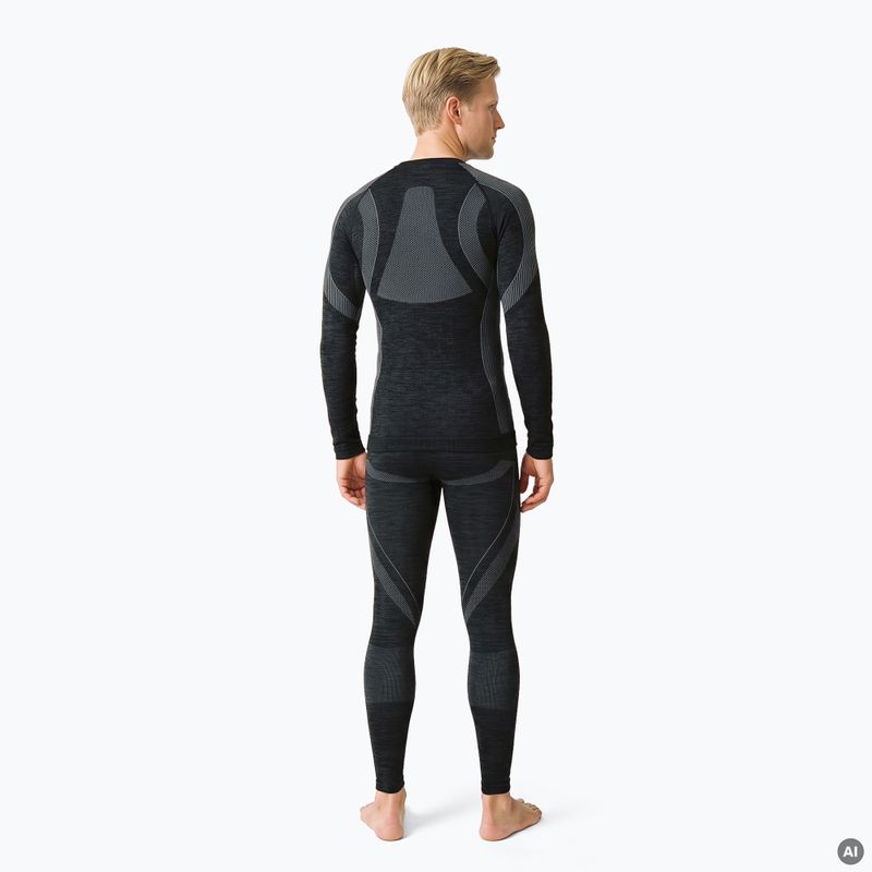 Completo intimo termico da uomo Woolcano SET1089 Czarny 2