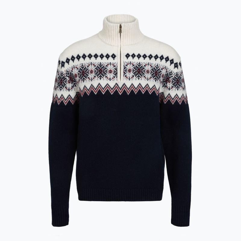 Maglione da uomo Woolcano SWT1091 Granatowy/Kremowy