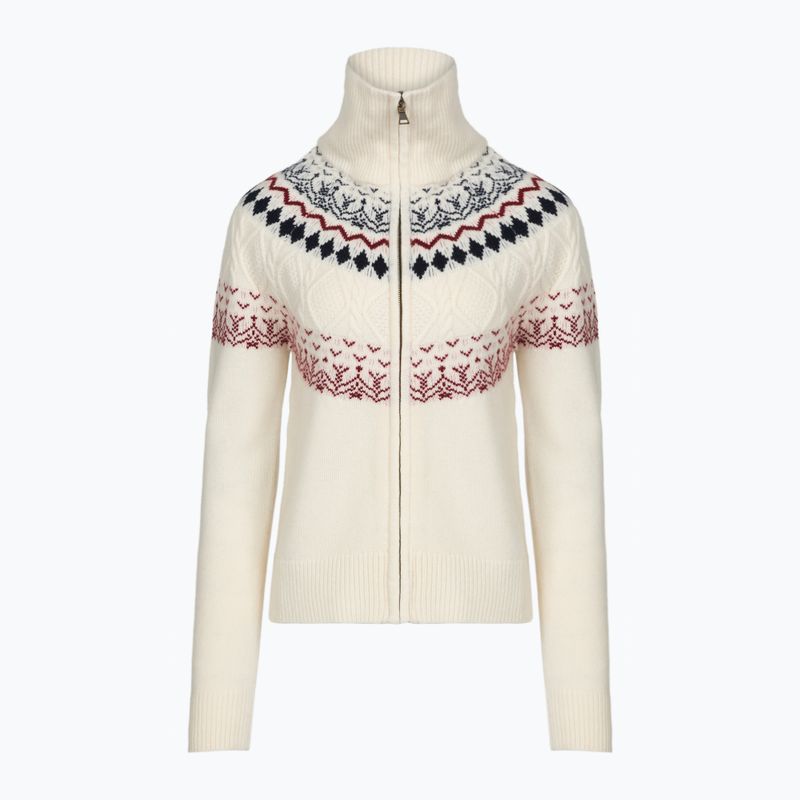 Maglione da donna Woolcano SWT1092 Kremowy/Granatowy