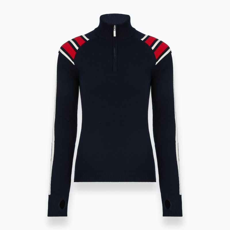 Maglione da donna Woolcano SWT1094 Czarny/Kremowy/ Czerwony 3
