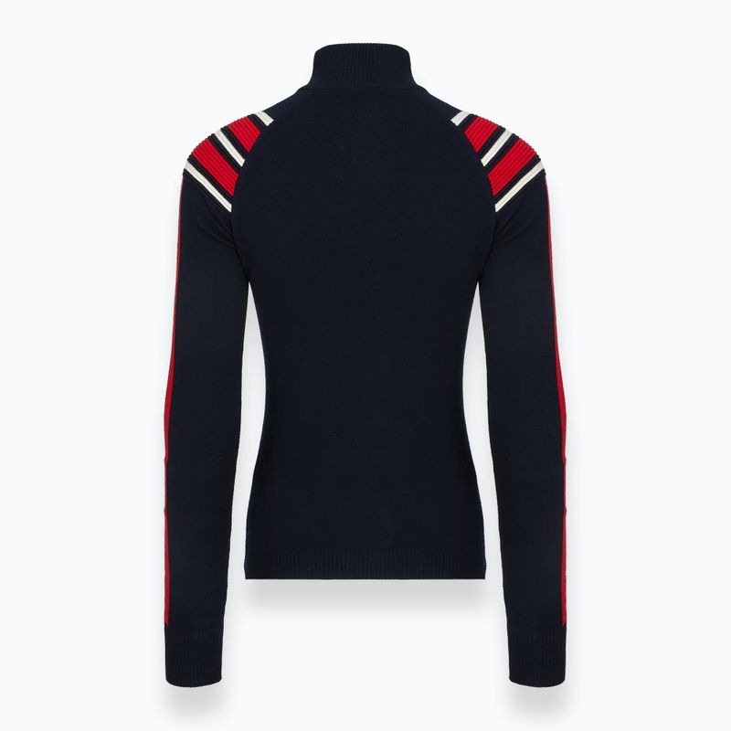 Maglione da donna Woolcano SWT1094 Czarny/Kremowy/ Czerwony 4