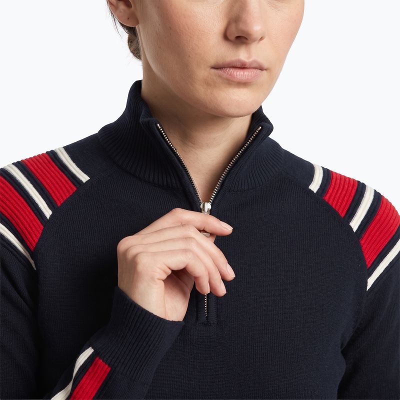 Maglione da donna Woolcano SWT1094 Czarny/Kremowy/ Czerwony 7