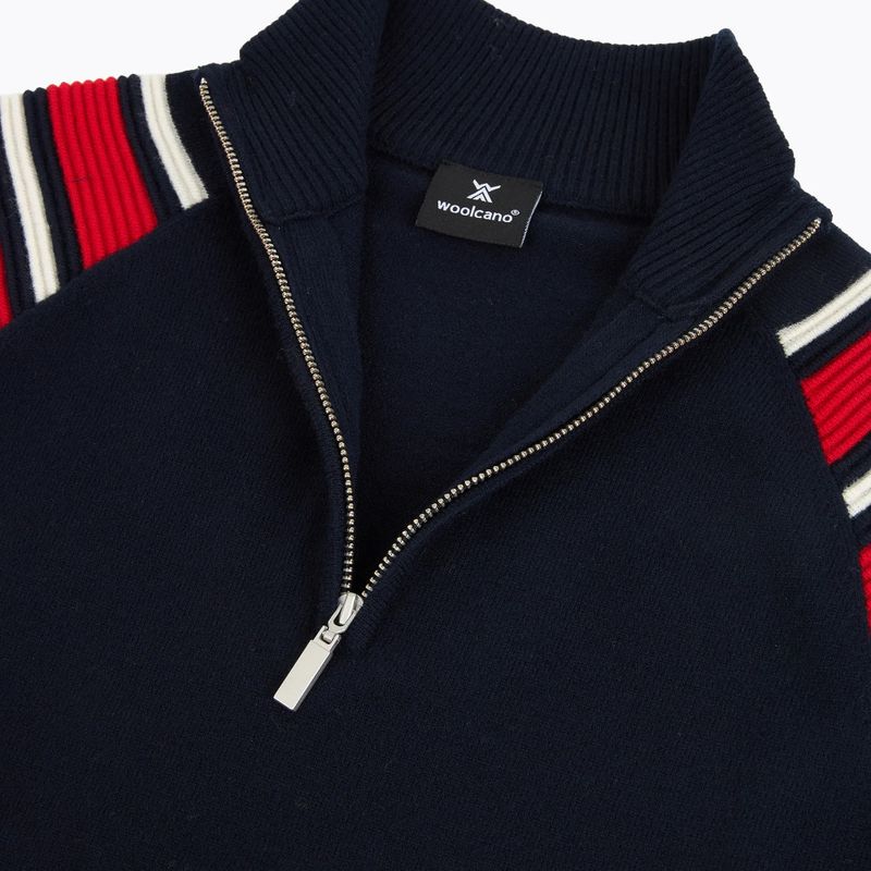 Maglione da donna Woolcano SWT1094 Czarny/Kremowy/ Czerwony 9