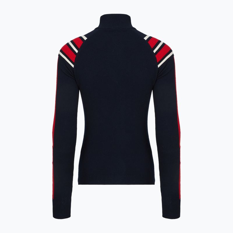 Maglione da donna Woolcano SWT1094 Czarny/Kremowy/ Czerwony 2