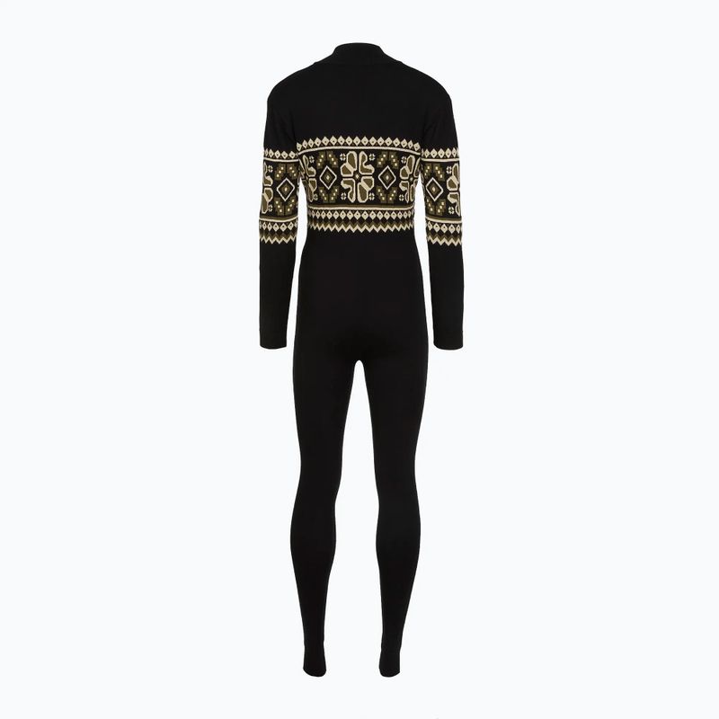 Tuta intera da donna Woolcano SWT1095 Czarny/Kremowy 4