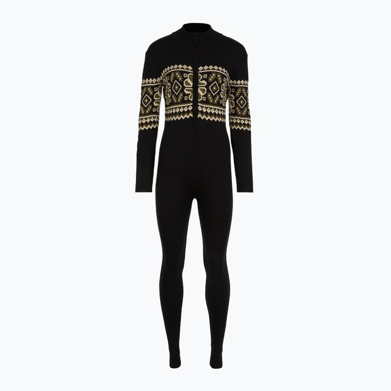 Tuta intera da donna Woolcano SWT1095 Czarny/Kremowy