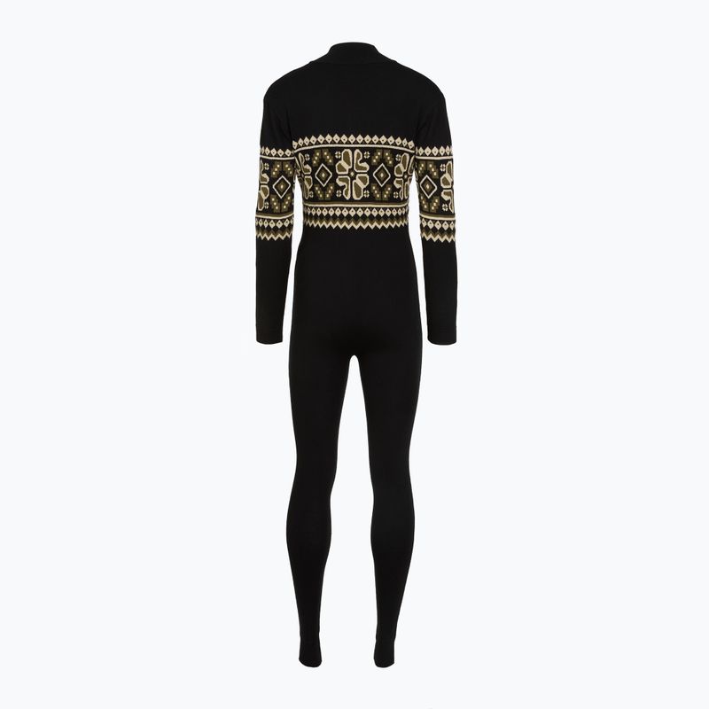 Tuta intera da donna Woolcano SWT1095 Czarny/Kremowy 2