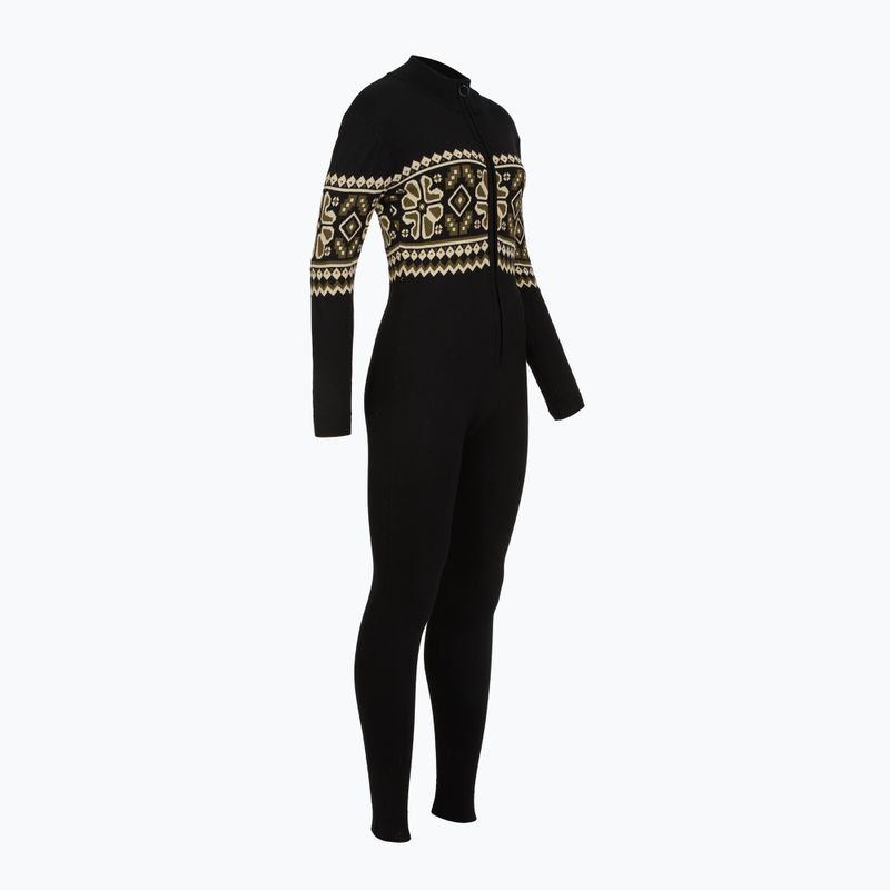 Tuta intera da donna Woolcano SWT1095 Czarny/Kremowy 3