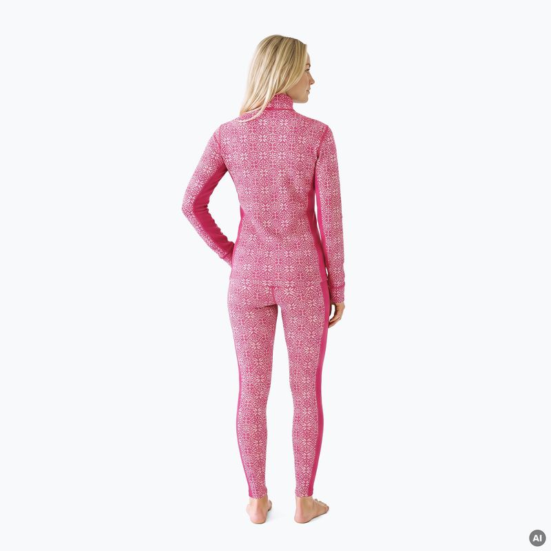 Completo di biancheria termica da donna Woolcano SET1121 Pink 2