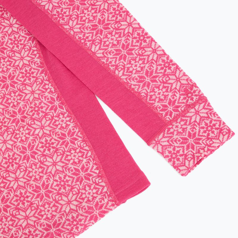 Completo di biancheria termica da donna Woolcano SET1121 Pink 5