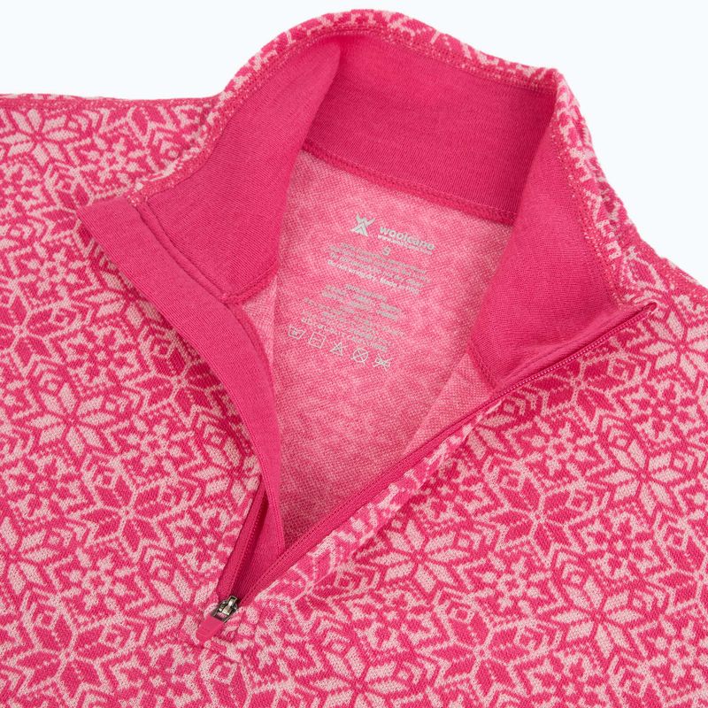 Completo di biancheria termica da donna Woolcano SET1121 Pink 6