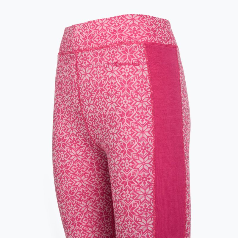 Completo di biancheria termica da donna Woolcano SET1121 Pink 11