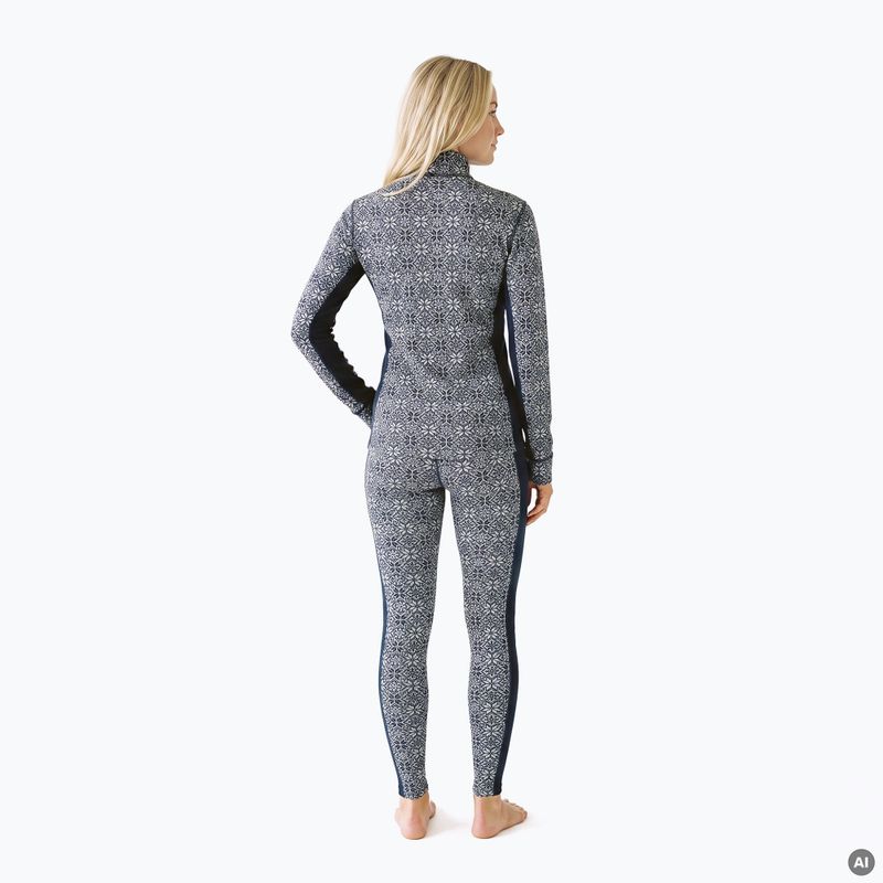 Completo di biancheria termica da donna Woolcano SET1121 Granatowy 2
