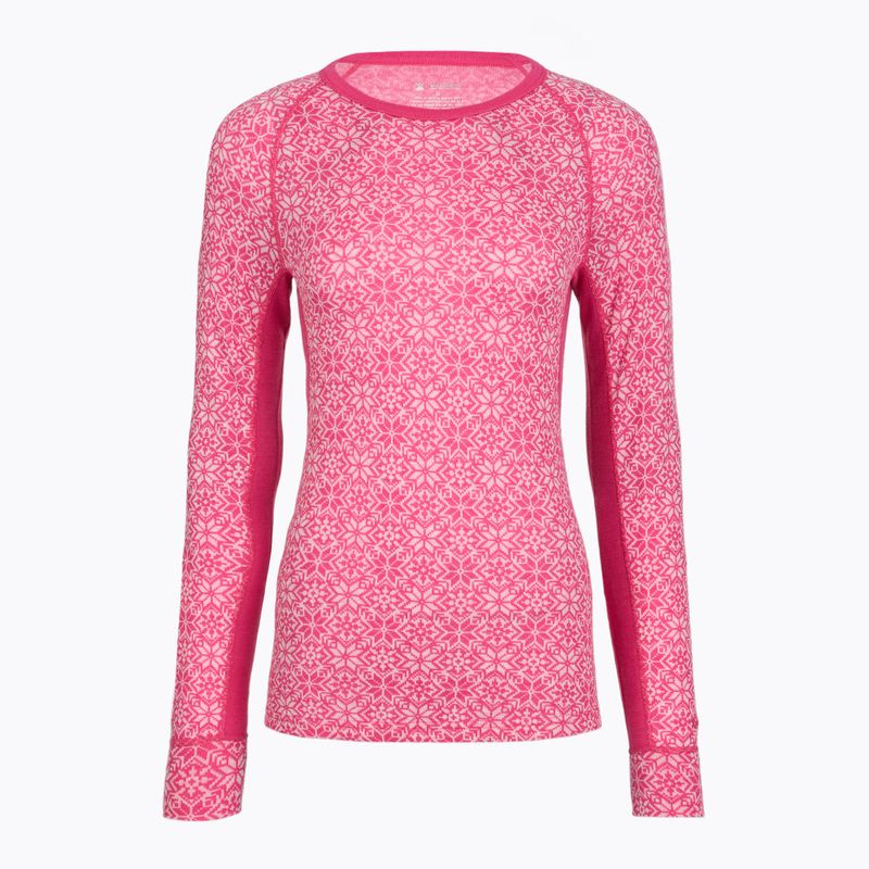 Completo di biancheria termica da donna Woolcano SET1109 Pink 3
