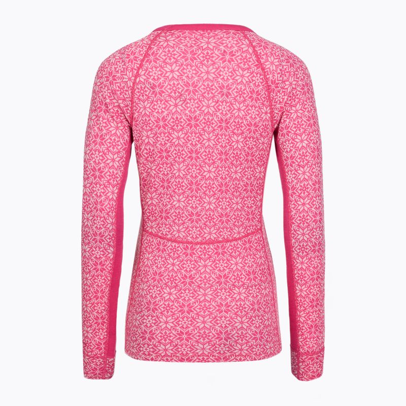 Completo di biancheria termica da donna Woolcano SET1109 Pink 4