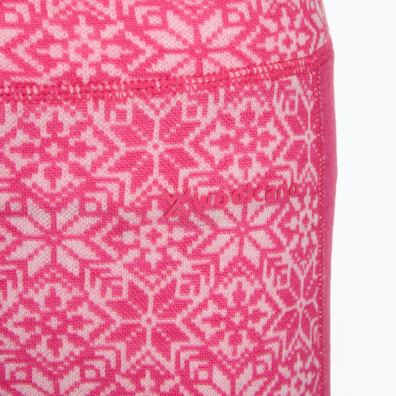 Completo di biancheria termica da donna Woolcano SET1109 Pink 10