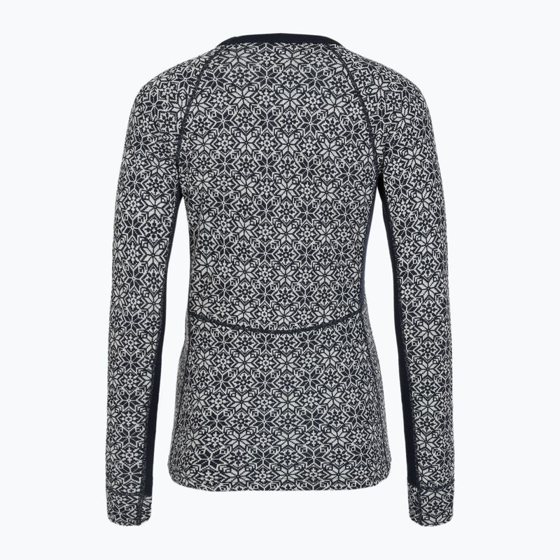 Completo di biancheria termica da donna Woolcano SET1109 Granatowy 4