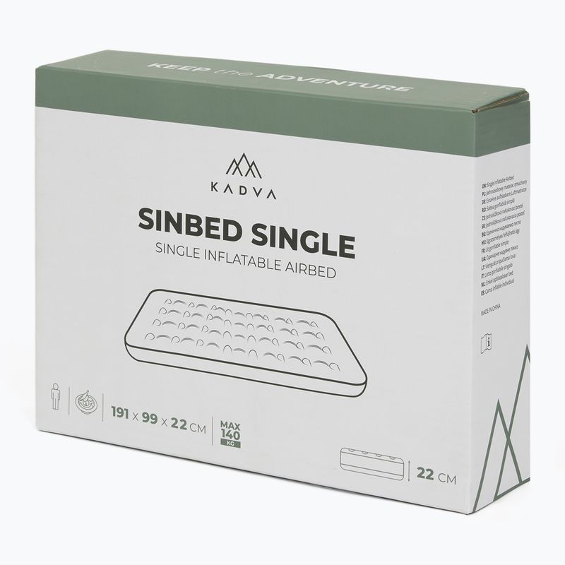 Materasso gonfiabile KADVA Sinbed Singolo blu 8