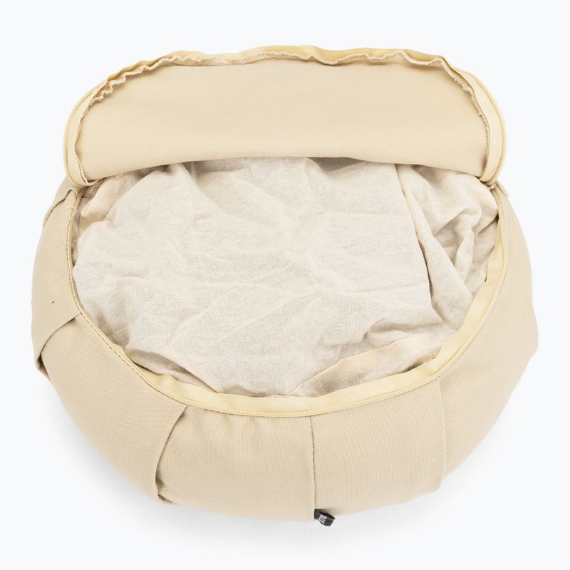 Cuscino per meditazione con guscio di grano saraceno XTREXO zafu Contempla beige 6
