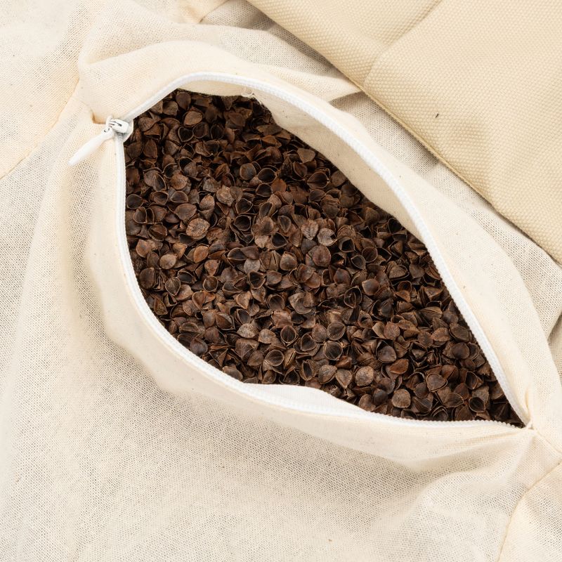 Cuscino per meditazione con guscio di grano saraceno XTREXO zafu Contempla beige 7