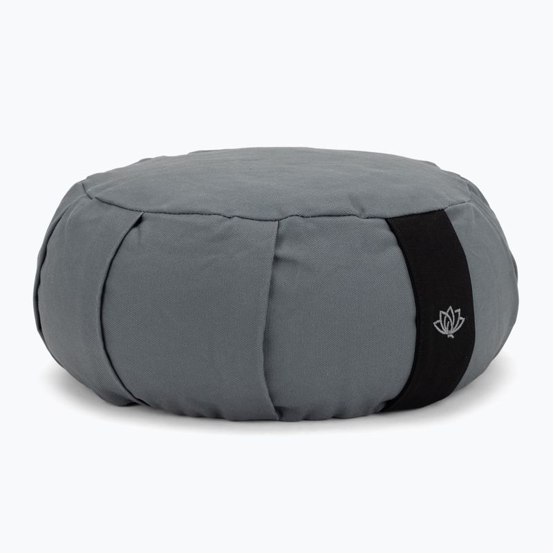 Cuscino per meditazione con guscio di grano saraceno XTREXO zafu Contempla grigio