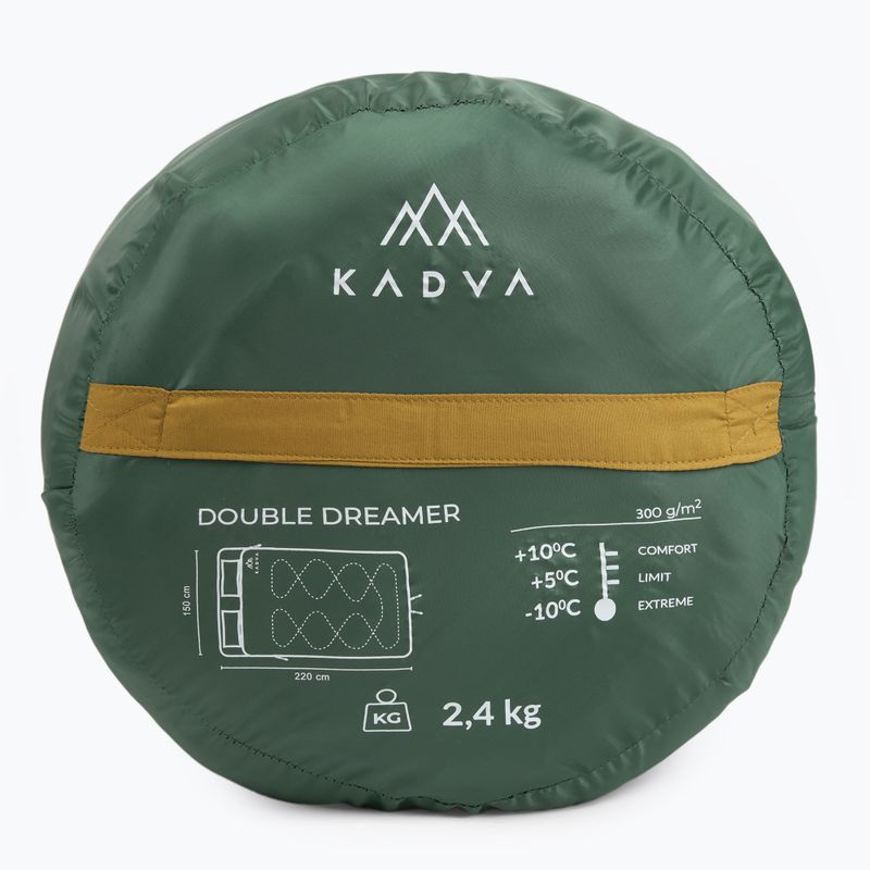 Sacco a pelo matrimoniale KADVA Double dream green 10