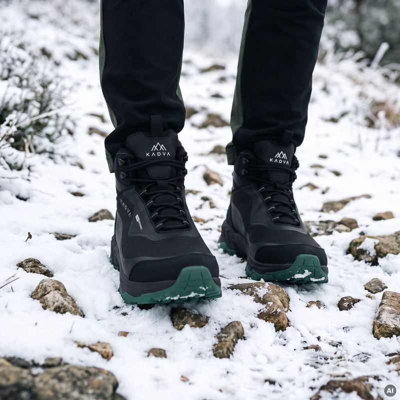 Stivali da neve da uomo KADVA ROCKY MID WP SOFTSHELL neri 10