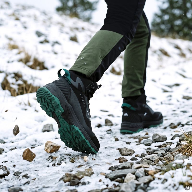 Stivali da neve da uomo KADVA ROCKY MID WP SOFTSHELL neri 12