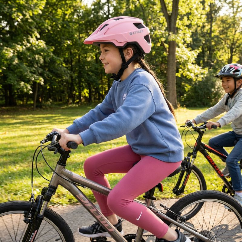 Casco da bici per bambini ATTABO Khola pink 5