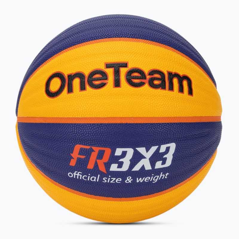 Pallone da basket OneTeam Rim Rush Fiba 3x3 blue