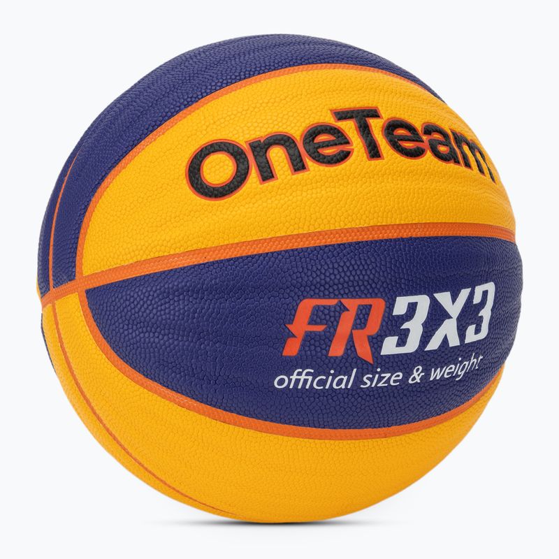 Pallone da basket OneTeam Rim Rush Fiba 3x3 blue 2