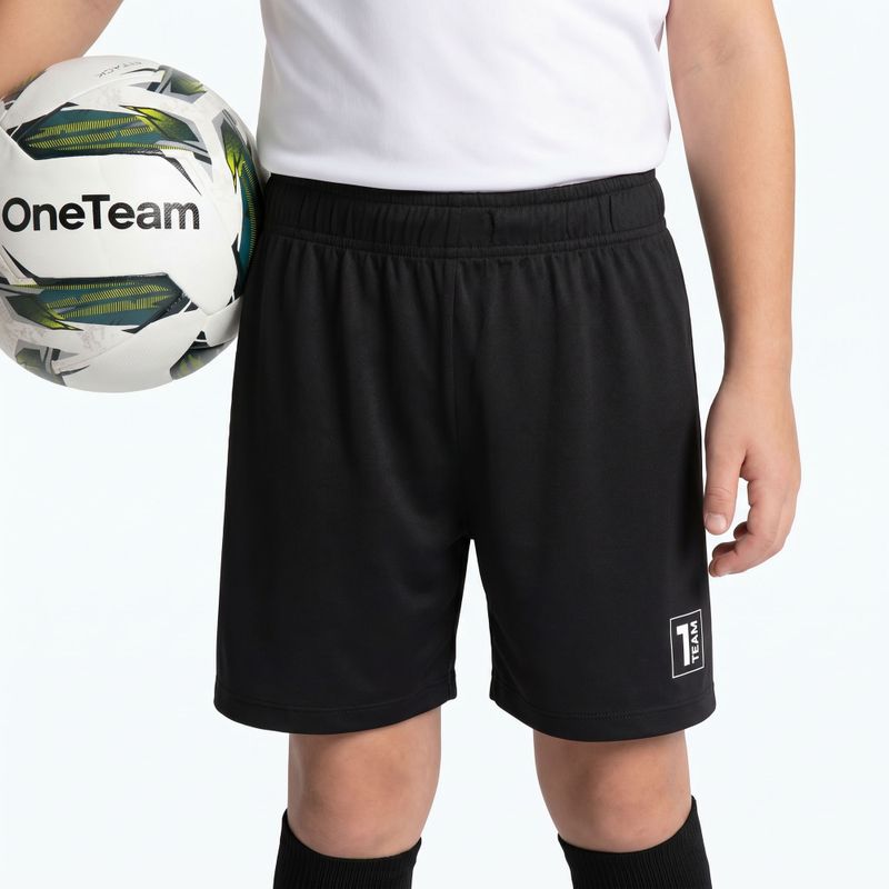 Completo da calcio per bambini OneTeam Precision Set maglia e pantaloncini bianco 4
