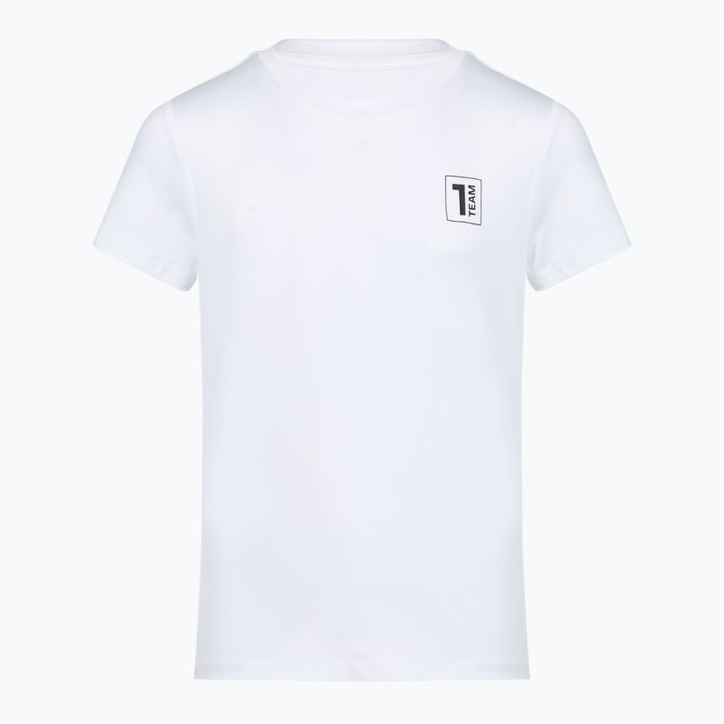 Completo da calcio per bambini OneTeam Precision Set maglia e pantaloncini bianco 8