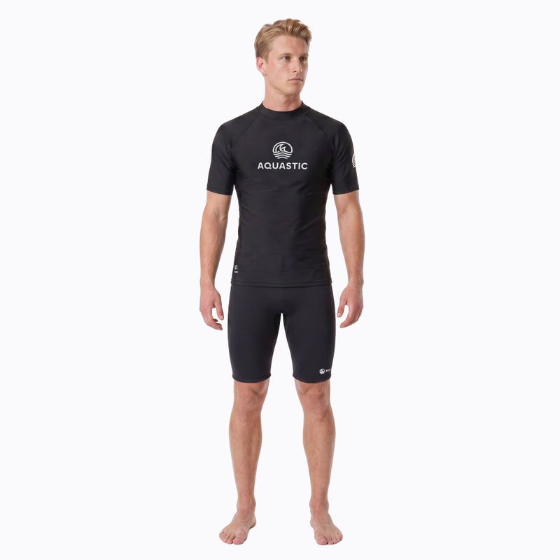T-shirt da uomo AQUASTIC Rimos UV 50+ UPF black 5