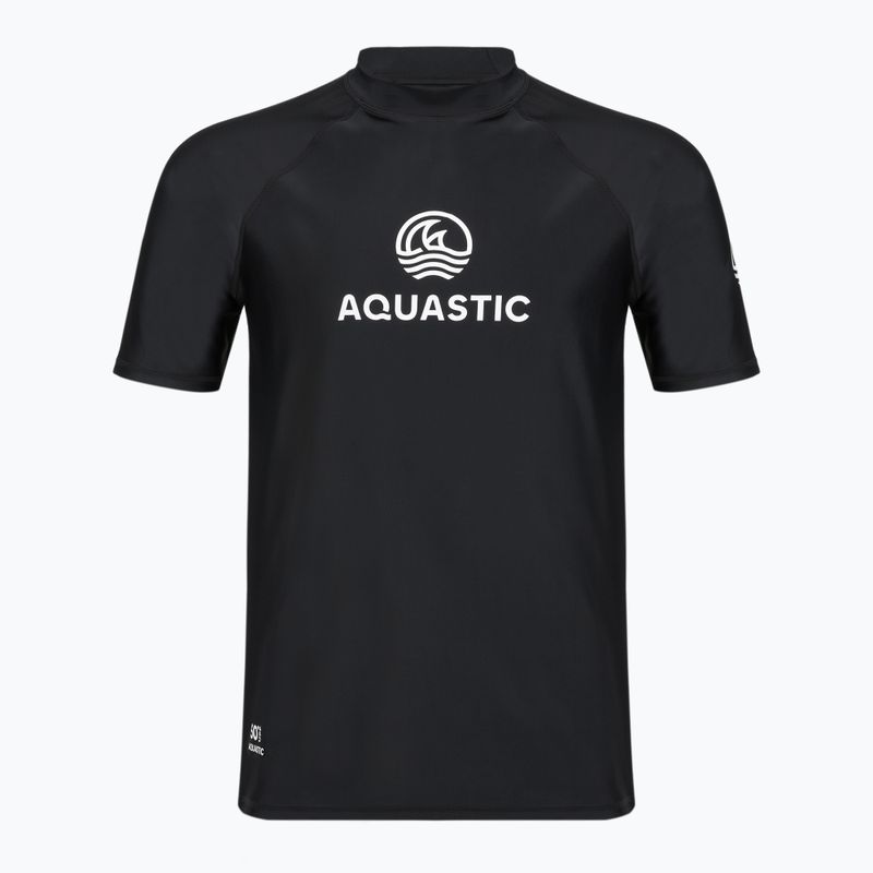 T-shirt da uomo AQUASTIC Rimos UV 50+ UPF black 7