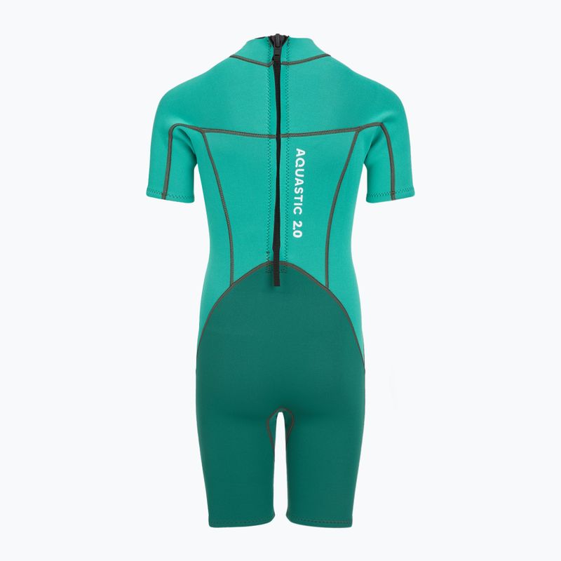 Muta da nuoto per bambini AQUASTIC Wavey Jrg 2 mm turchese 4