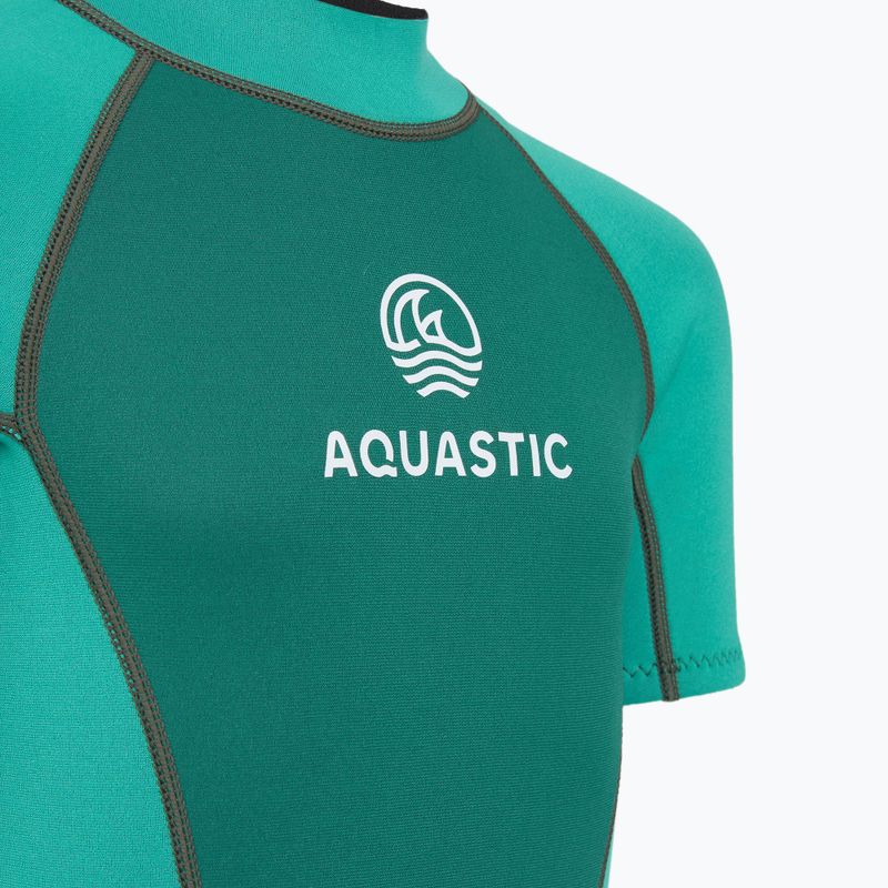 Muta da nuoto per bambini AQUASTIC Wavey Jrg 2 mm turchese 5