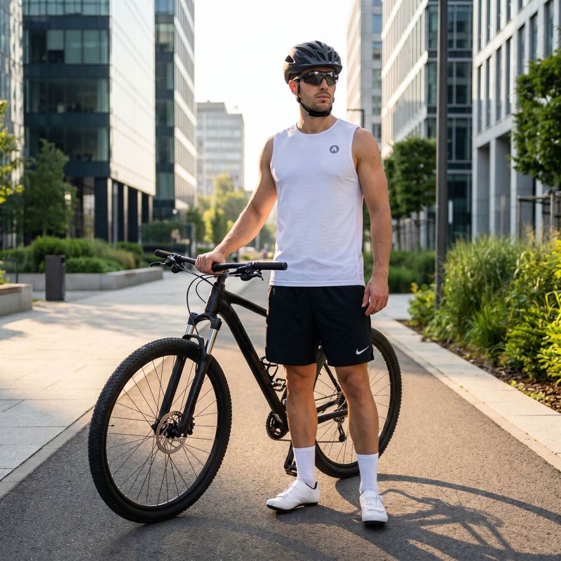 Canottiera ciclismo uomo ATTABO Essential 2 pcs. white 11