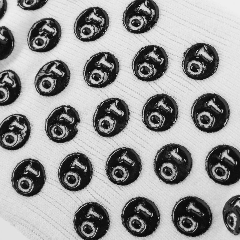 Calzettoni da calcio per bambini OneTeam Precision Grip non-slip 2-pack white 6