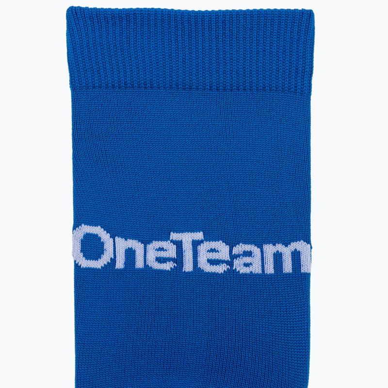 Calzettoni da calcio per bambini OneTeam Precision football socks blue 3