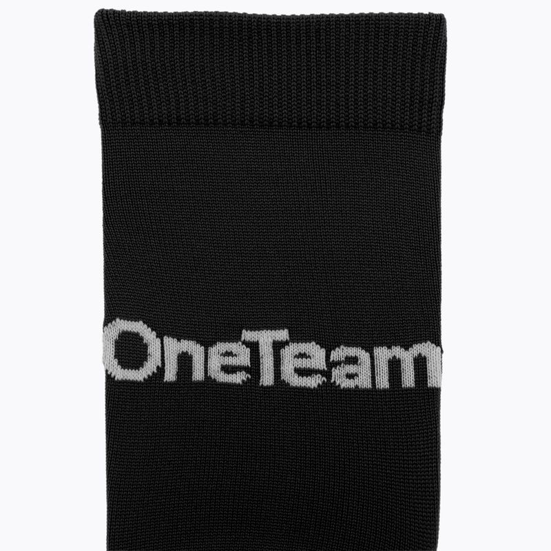 Calzettoni da calcio per bambini OneTeam Precision football socks black 3