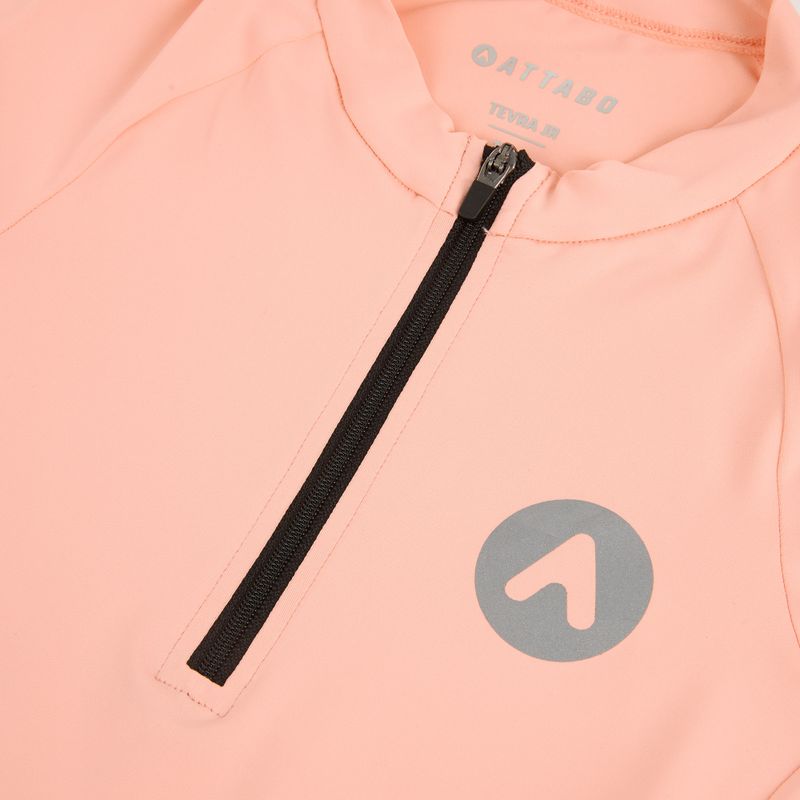 Maglietta da ciclismo per bambini ATTABO TEVRA JR con zip corta rosa 10