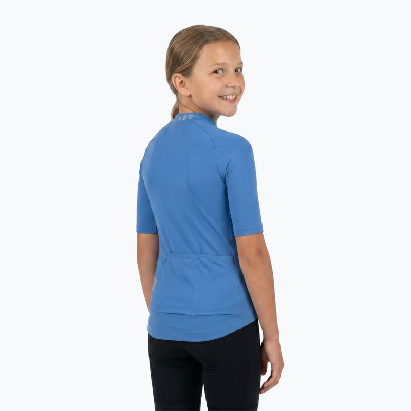 Maglietta da ciclismo per bambini ATTABO TEVRA JR con zip corta blu 2