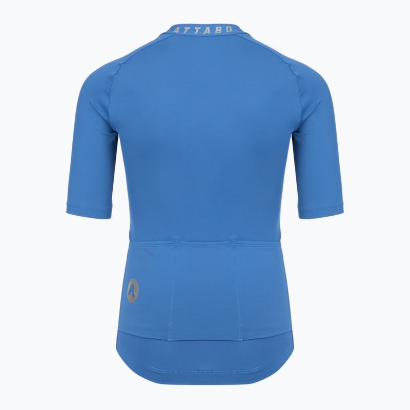 Maglietta da ciclismo per bambini ATTABO TEVRA JR con zip corta blu 9