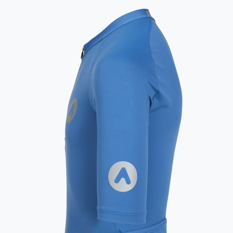 Maglietta da ciclismo per bambini ATTABO TEVRA JR con zip corta blu 10
