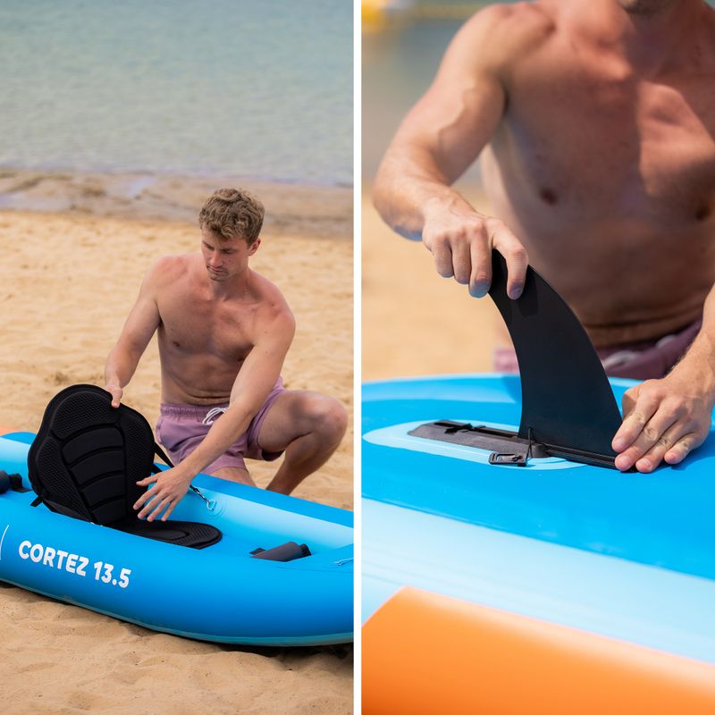 AQUASTIC Cortez 13'5" 410 cm blu kayak gonfiabile per 2 persone 20