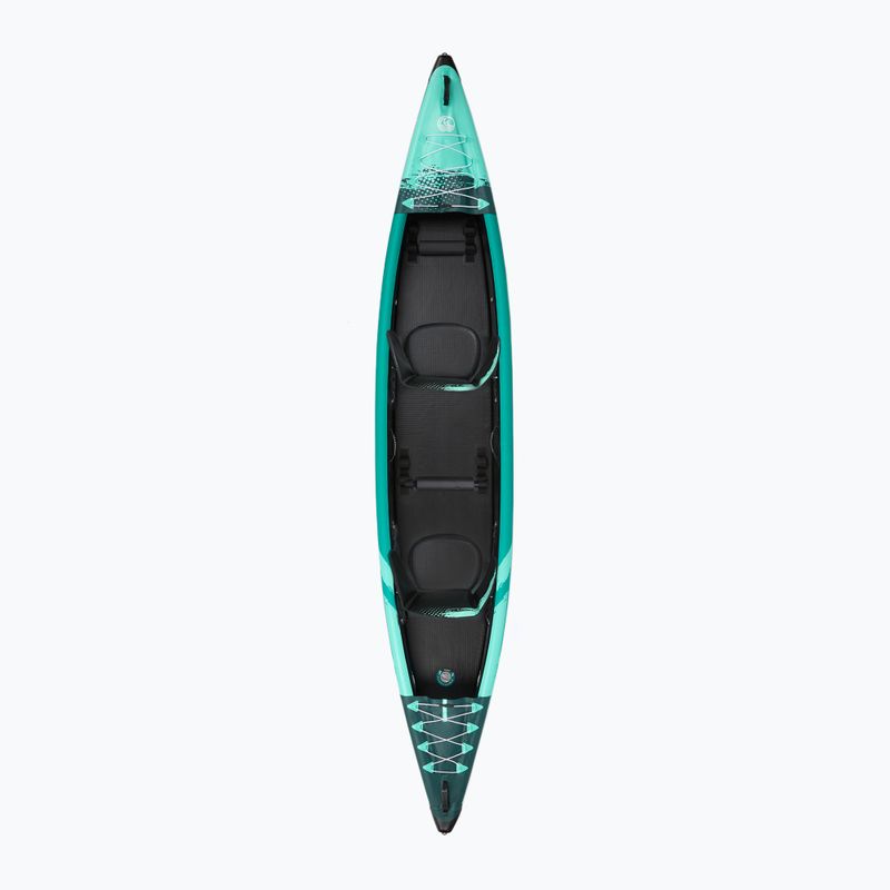 AQUASTIC Cortez 13'9" 420 cm verde kayak gonfiabile ad alta pressione per 2 persone 2