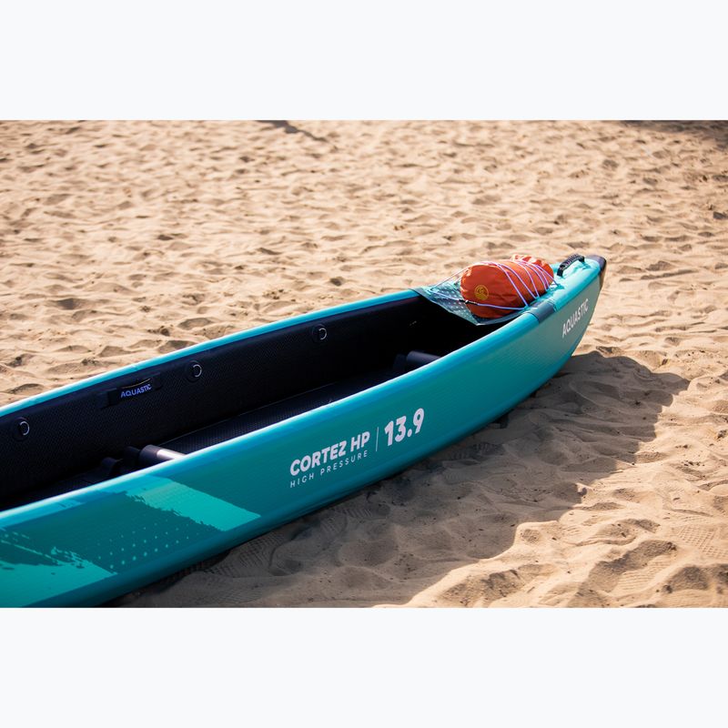 AQUASTIC Cortez 13'9" 420 cm verde kayak gonfiabile ad alta pressione per 2 persone 21