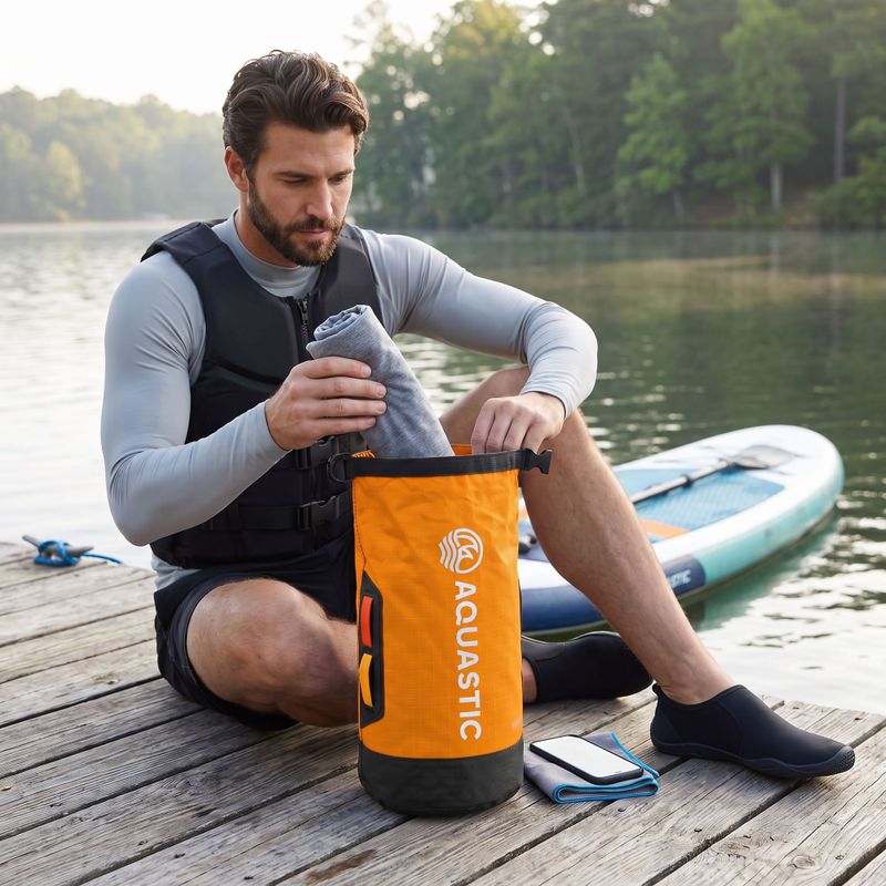 Sacca impermeabile AQUASTIC Dry Bag 8 l Nylon/TPU orange 3